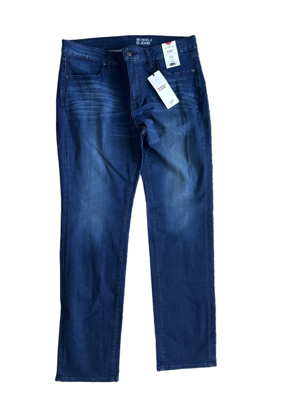 NWT UNIQLO Smart Shape Slim Fit Jeans Dark Wash Stretch Denim NWT Women’s 32x33